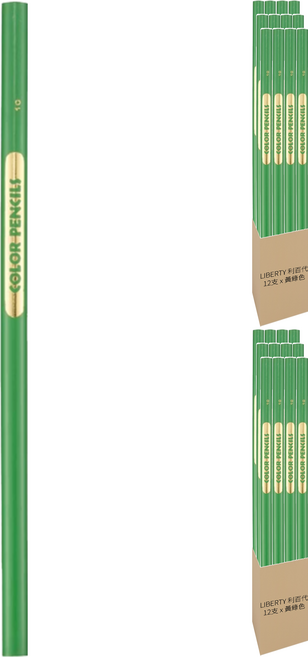LIBERTY 利百代 單色色鉛筆 1212-LG 黃綠色, 1色, 24支