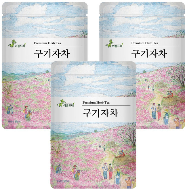 아름드레 삼각티백 구기자차, 1.5g, 25개입, 3개