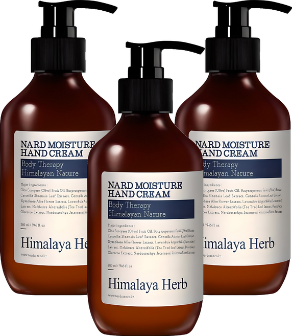 나드 모이스처 핸드크림 라벤더머스크향, 280ml, 3개