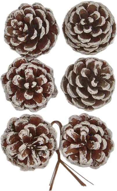 松果 6cm雪花, 1組