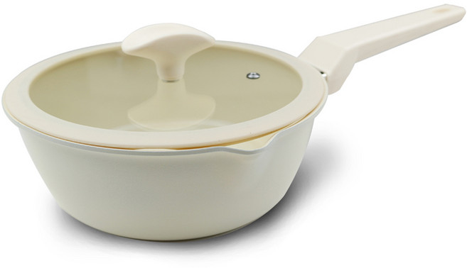 쿡앤쿡 인덕션 베로나 멀티플렉스 팬, 20cm, 크림아이보리, 1개