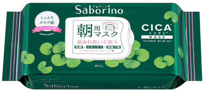 BCL Saborino 早安面膜 CICA積雪草 271ml, 28入, 1組