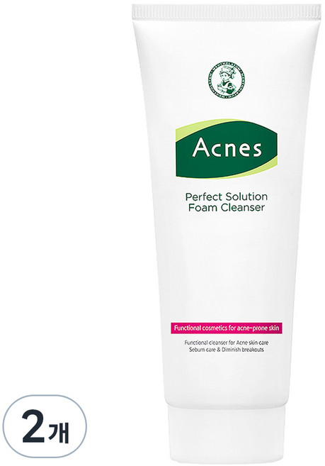 아크네스 퍼펙트 솔루션 폼 클렌저, 200ml, 2개