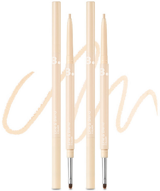 B.by BANILA Mood On Line & Blend 眼線液筆 0.12g, 2個, BE01 裸色熊
