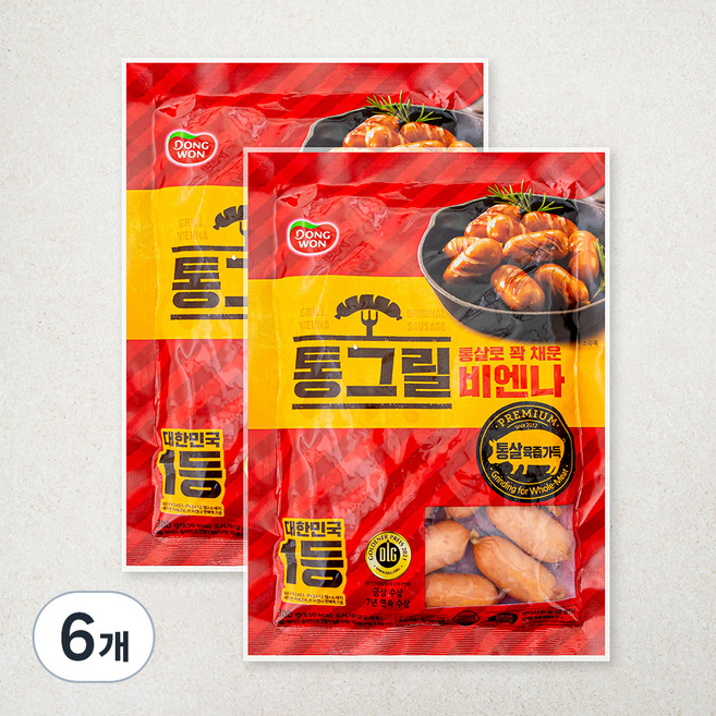 동원 통그릴비엔나, 300g, 6개