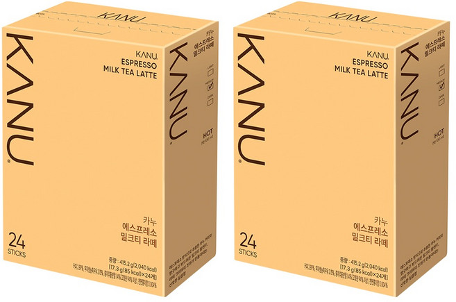 카누 에스프레소 밀크티 라떼, 17.3g, 24개입, 2개