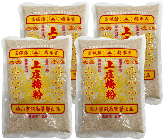 海山 上庄梅粉, 600g, 4包