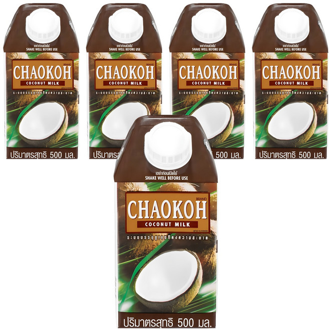 椰奶, 500ml, 5個