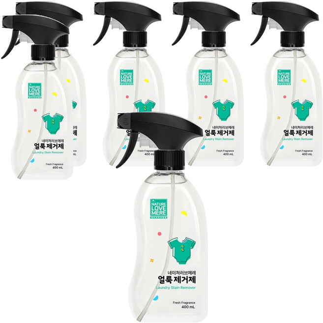 네이쳐러브메레 유아 세탁 얼룩 제거제, 6개, 400ml