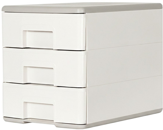 SHUTER 樹德 livinbox 玲瓏盒, 米色 + 灰色, 3層