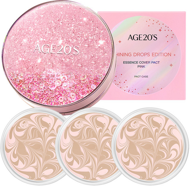 에이지투웨니스 샤이닝드롭 에디션 핑크 팩트 12.5g 세트, 13호 핑크라떼, 1개