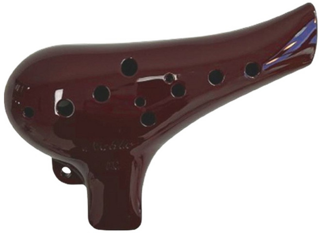 日常閃亮 中音C調陶笛, 1個, 黑玫瑰, 單一型號