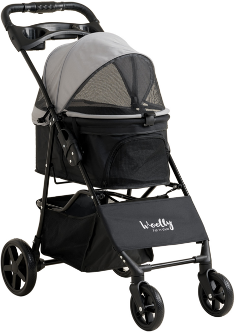 울리 이지폴딩 펫 유모차 쁘띠, 그레이, 1개