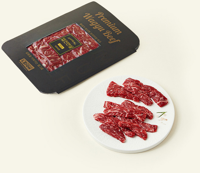 엘그로 호주산 프리미엄 와규 MBS6+ 업진안살 (냉장), 200g, 1개