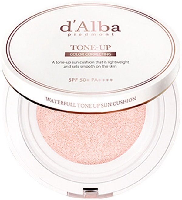 [비건뷰티] 달바 워터풀 톤업 선 쿠션 SPF50+ PA++++, 15g, 1개