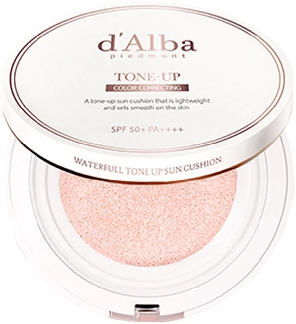 [비건뷰티] 달바 워터풀 톤업 선 쿠션 SPF50+ PA++++, 15g, 1개 - 쿠팡