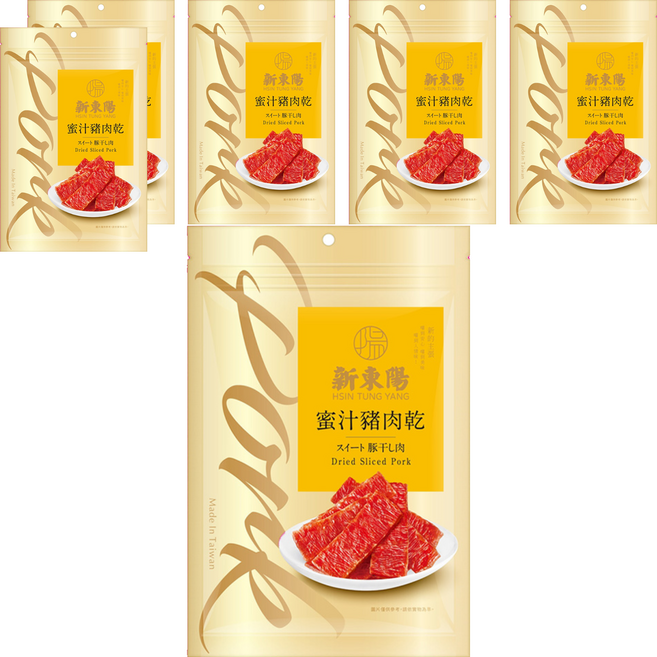 新東陽 蜜汁豬肉乾, 100g, 6包