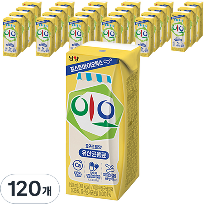 남양이오 유산균 음료, 190ml, 120개