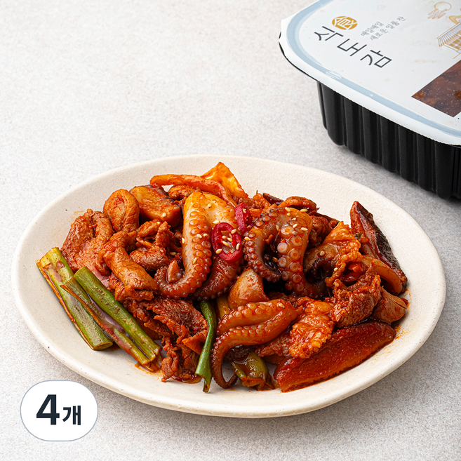 바다원 식도감 쭈꾸미 제육볶음, 400g, 4개