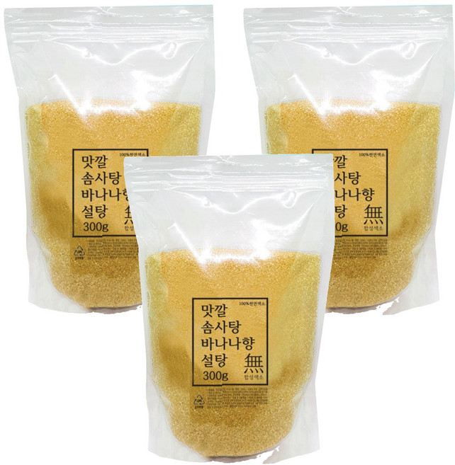 맛깔 바나나향 솜사탕 설탕 30인분, 300g, 3개