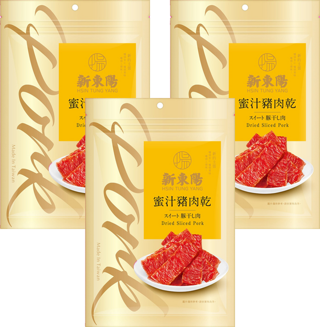 新東陽 蜜汁豬肉乾, 100g, 3包