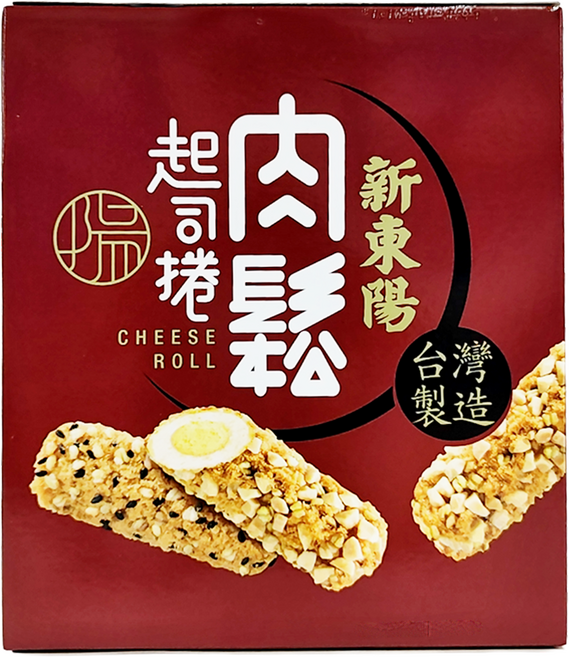 新東陽 肉鬆綜合起司捲 芝麻口味4入 + 杏仁口味4入, 120g, 1盒