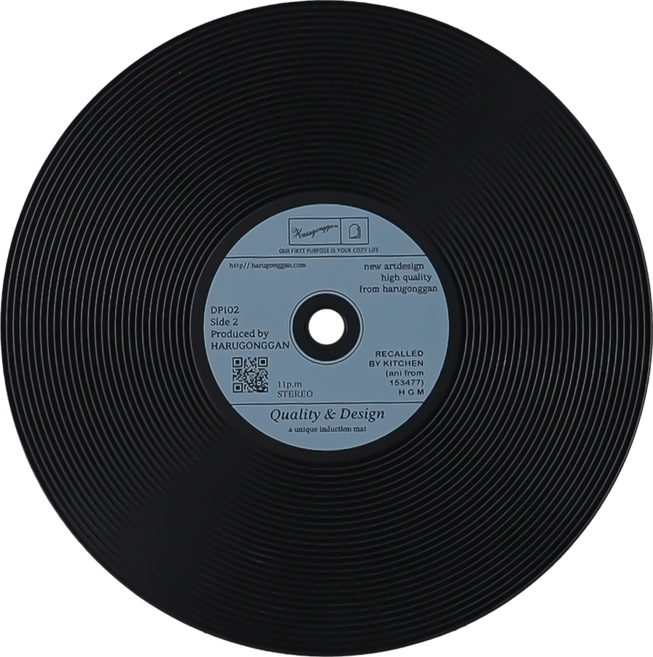 하루의공간 LP 인덕션 매트 24cm, 블루, 1개