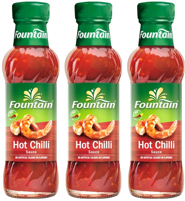 파운틴 핫칠리소스, 250ml, 3개