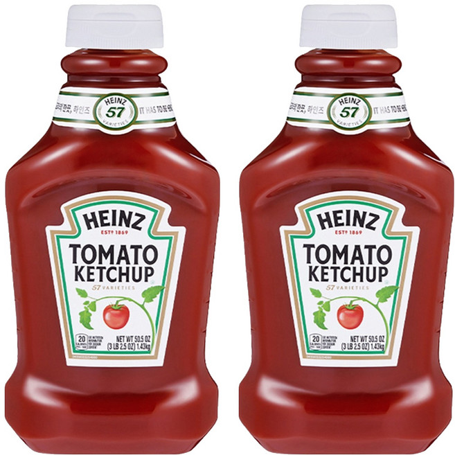 하인즈 토마토 케찹, 1.43kg, 2개