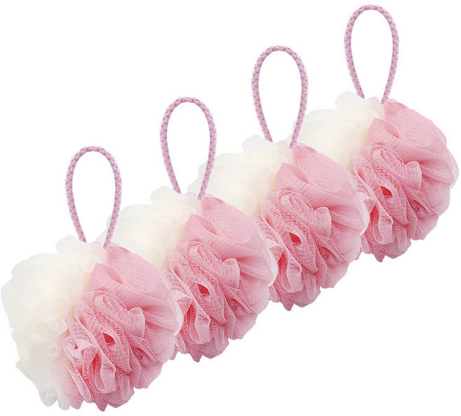 더자카 투톤 샤워볼 4p, 핑크, 4개입, 1세트