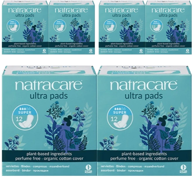 나트라케어 울트라 패드 생리대 날개형 수퍼, 중형, 12개입, 6개 - 쿠팡