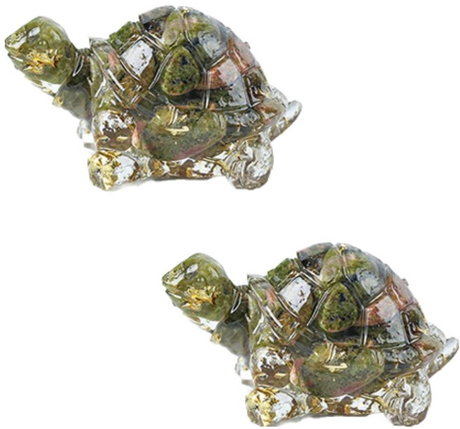 홈플로우 신년 장수기원 원석 느낌 거북이 장식 피규어 2p, 22