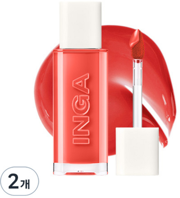 INGA Cosmetics 玻璃水光唇彩, CRUSH, 4.5g, 2個