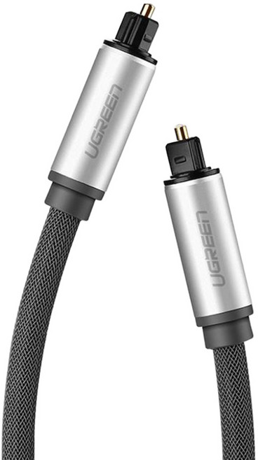 UGREEN 綠聯 S/PDIF 數位光纖線, 1.5m, 灰黑色, 1條