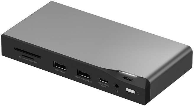 아트뮤 USB C타입 12in1 멀티허브 독 MH610, 메탈그레이, 1개