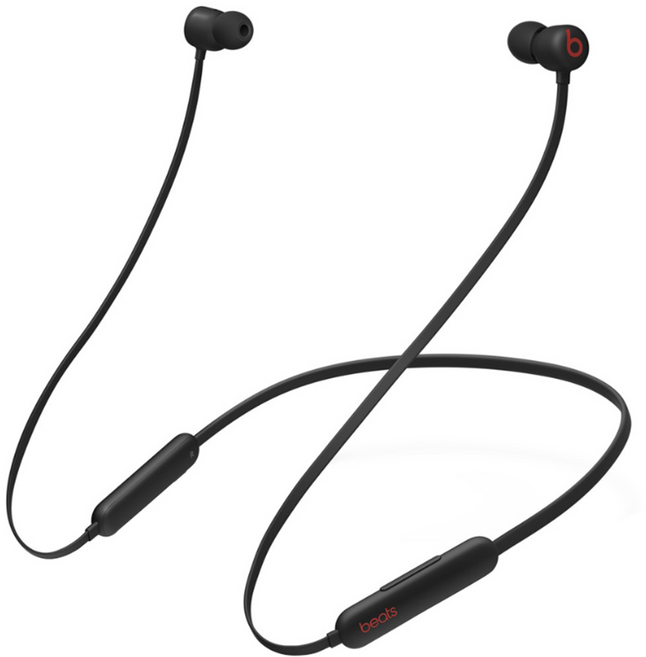 Beats Flex 無線入耳式耳機 配備Apple W1晶片 支援音訊分享 內建降風噪麥克風 全天候12小時電池續航, A2295, 經典黑紅色