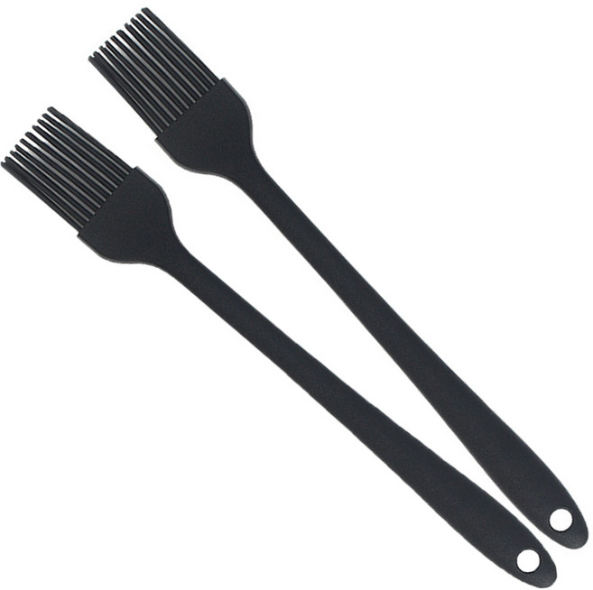 라사노 실리콘 주방 오일 브러쉬 조리도구, 블랙, 2개