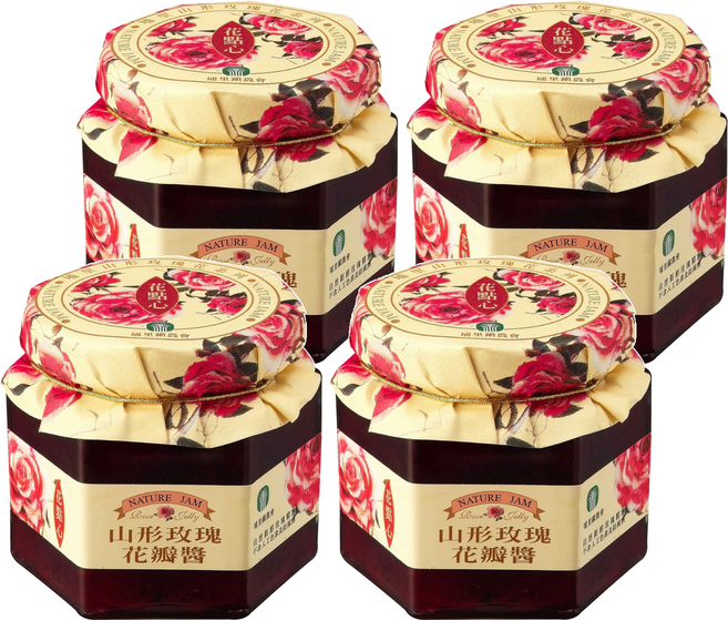 埔里鎮農會 山形玫瑰花瓣醬, 150g, 4罐