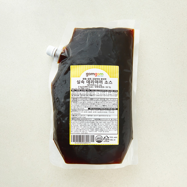 곰곰 실속 데리야끼 소스, 2kg, 1개