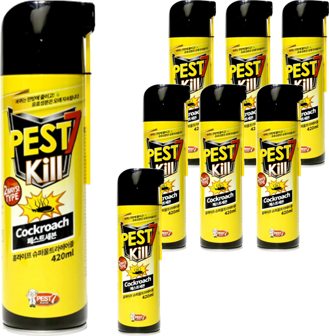 페스트세븐 킬 에어로졸, 420ml, 8개