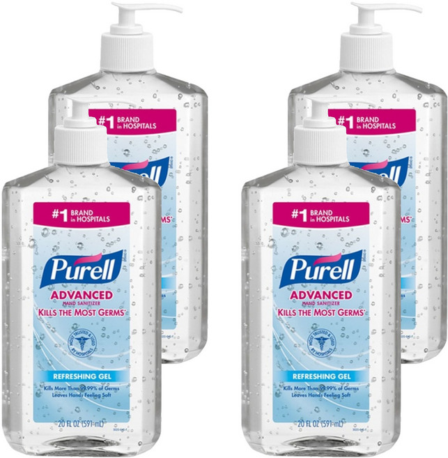 퓨렐 손소독제, 591ml, 4개