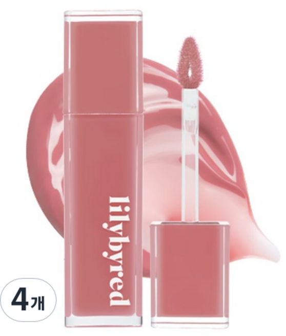 릴리바이레드 앙큼 라이어 코팅 틴트, 19잔잔히울리는체리인척, 4개