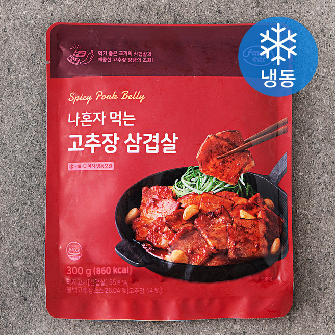 페이보잇 나혼자 먹는 고추장 삼겹살 (냉동), 300g, 1개