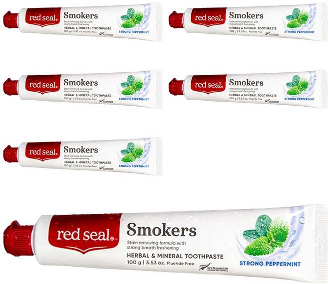 레드씰 스모커스 치약, 100g, 6개