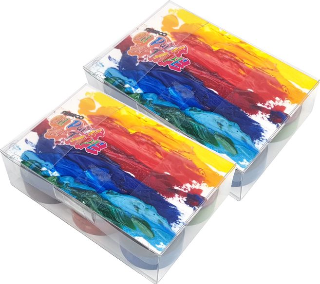 신우 모자이크 마스킹테이프 12색 15mm x 6m, 유화 테이프, 2세트