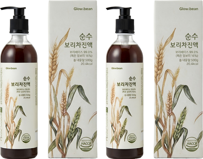 글로우빈 순수 보리차 진액, 500g, 2개