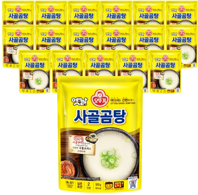 오뚜기 옛날 사골곰탕, 500g, 18개
