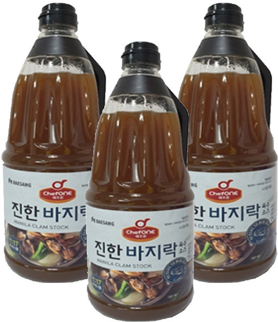 쉐프원 진한 바지락 육수소스, 2kg, 3개