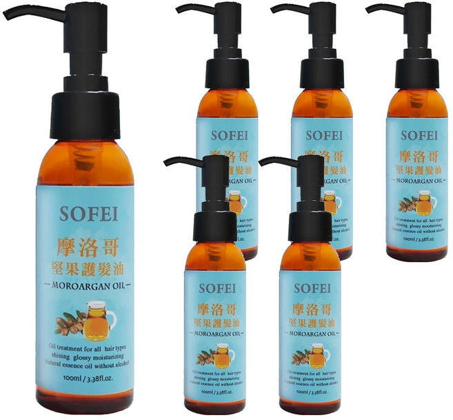 SOFEI 舒妃 摩洛哥堅果護髮油, 100ml, 6件