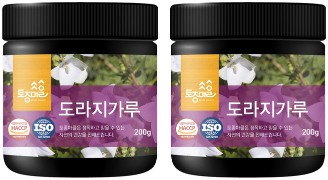 토종마을 도라지가루, 2개, 200g